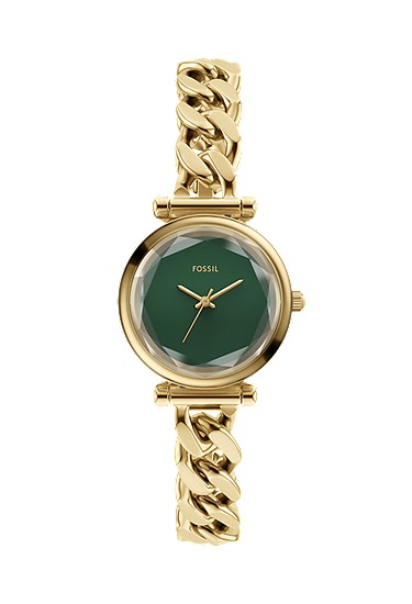 Carlie Mini 28mm Three-Hand Gold-Tone Stainless Steel Watch