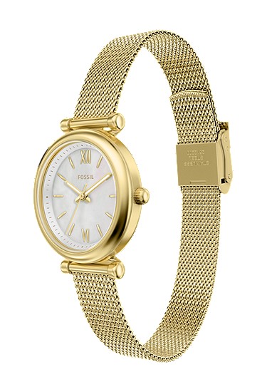 Carlie Mini 28mm Three-Hand Gold-Tone Stainless Steel Watch - Image 7