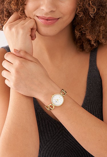 Carlie 30mm Three-Hand Gold-Tone Stainless Steel Watch - Image 2