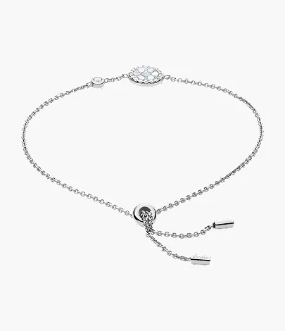 Sterling Mother-of-Pearl Sterling Silver Station Bracelet - Image 2