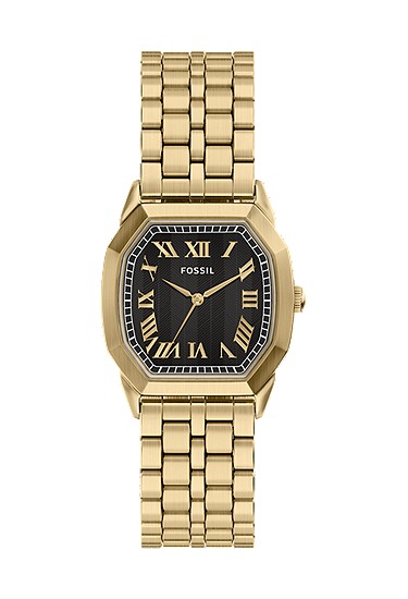 Harlow 33mm Three-Hand Gold-Tone Stainless Steel Watch