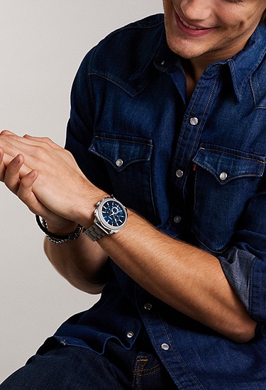 Machine 44mm Chronograph Stainless Steel Watch - Image 2