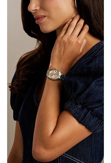 Scarlette 33mm Three-Hand Date Two-Tone Stainless Steel Watch - Image 3