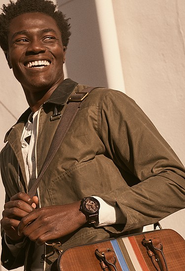 Townsman 44mm Automatic Dark Brown Leather Watch - Image 9