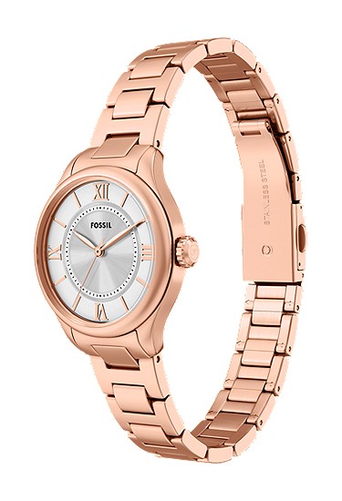 Gilmore 28mm Three-Hand Rose Gold-Tone Stainless Steel Watch - Image 7