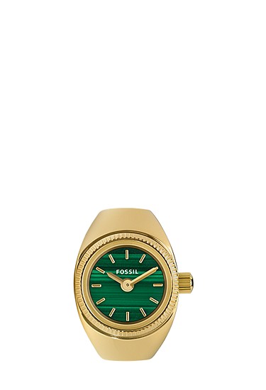 Watch Ring 15mm Two-Hand Gold-Tone Stainless Steel - Image 3