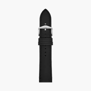 22mm Black LiteHide? Leather Strap