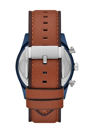 Sullivan 44mm Multifunction Brown Leather Watch - Image 2