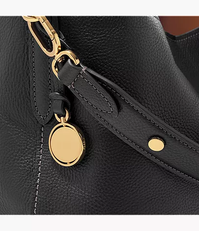 Jessie Leather Bucket Shoulder Bag - Image 5