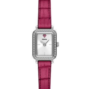 Raquel Mini 18mm Two-Hand Pink Leather Watch