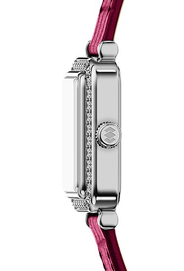 Raquel Mini 18mm Two-Hand Pink Leather Watch - Image 4
