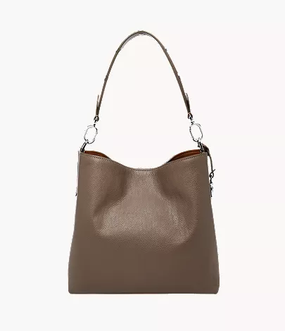Jessie Leather Bucket Shoulder Bag - Image 4