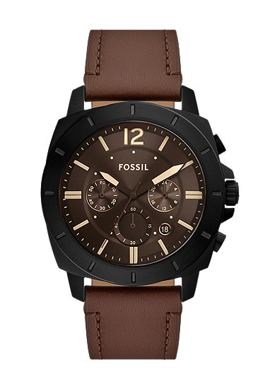 Privateer 45mm Chronograph Brown Leather Watch