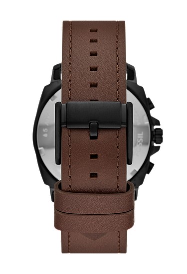 Privateer 45mm Chronograph Brown Leather Watch - Image 2