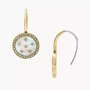 Merrit Northlight Collection Gold-Tone Stainless Steel Drop Earrings