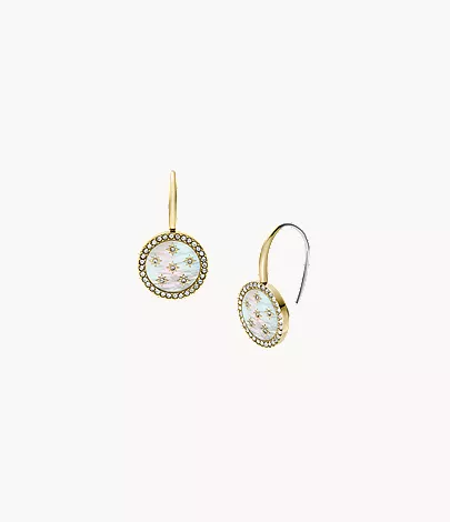 Merrit Northlight Collection Gold-Tone Stainless Steel Drop Earrings - Image 3