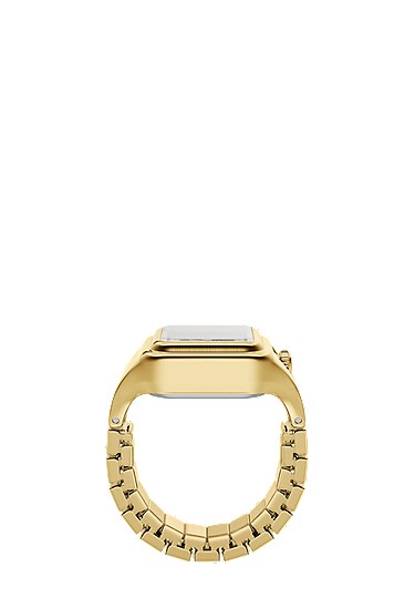 Raquel Watch Ring 21mm Two-Hand Gold-Tone Stainless Steel - Image 8