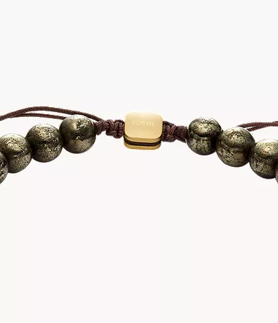 Galaxy Beads Gray Pyrite Beaded Bracelet - Image 4
