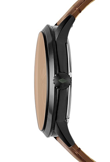 Townsman 48mm Automatic Brown Leather Watch - Image 2
