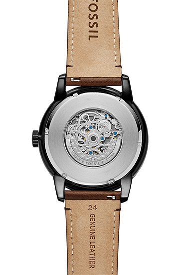 Townsman 48mm Automatic Brown Leather Watch - Image 3