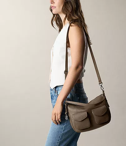 Jolie Leather Cargo Crossbody Bag - Image 2