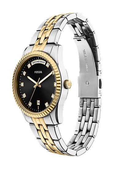 Scarlette 34mm Three-Hand Day-Date Two-Tone Stainless Steel Watch - Image 7