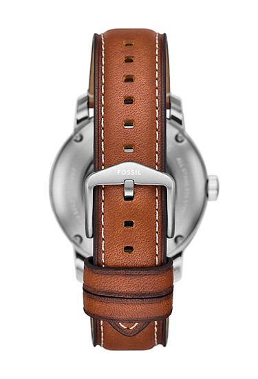 Fossil Heritage 43mm Automatic Brown Leather Watch - Image 3