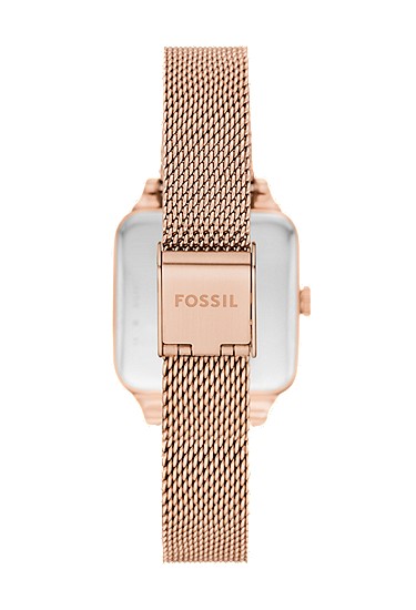 Colleen 28mm Three-Hand Rose Gold-Tone Stainless Steel Mesh Watch - Image 2