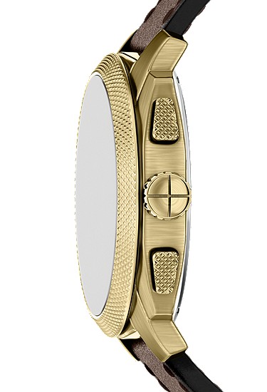 Machine 44mm Chronograph Brown Leather Watch - Image 4