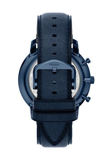 Neutra 44mm Chronograph Navy Leather Watch - Image 3