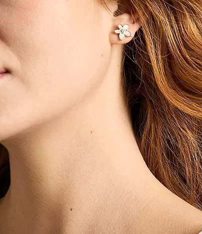 Sutton The Flower Collection Mother-of-Pearl Stud Earrings - Image 2