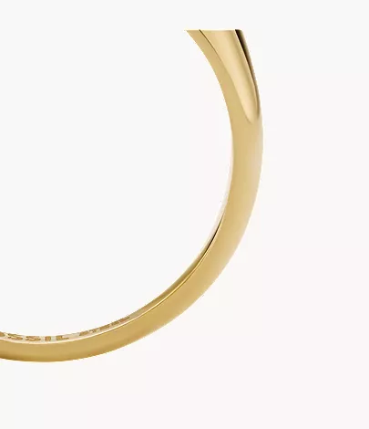 Sutton Shaky Glitz Gold-Tone Stainless Steel Moon and Star Signet Ring - Image 5