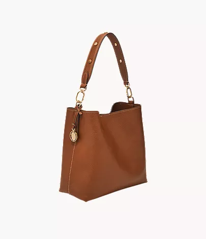 Jessie Leather Bucket Shoulder Bag - Image 5