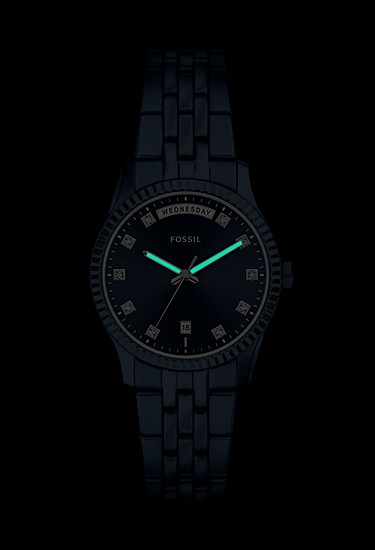 Scarlette 34mm Three-Hand Navy Stainless Steel Watch - Image 9