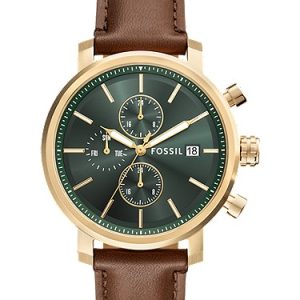 Rhett 43mm Multifunction Brown Leather Watch