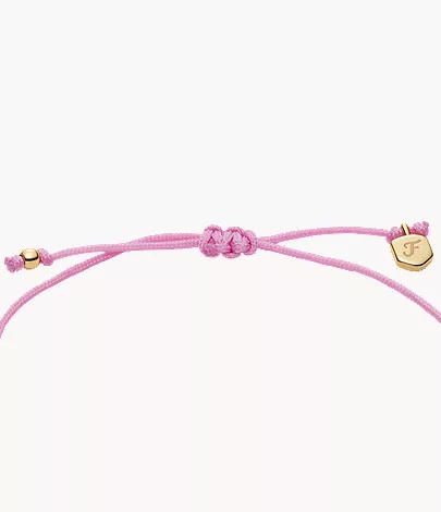 Sutton Mini Moments Dusty Pink Gold-Tone Brass Heart Bracelet - Image 4
