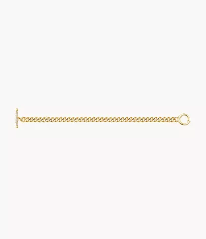 Carlie T-Bar Pav?? Gold-Tone Stainless Steel Toggle Bracelet - Image 5