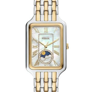 Raquel 29mm Sun Moon Multifunction Two-Tone Stainless Steel Watch
