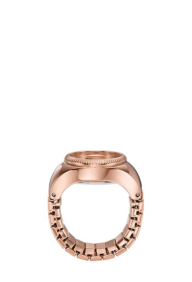 Watch Ring 15mm Two-Hand Rose Gold-Tone Stainless Steel - Image 4