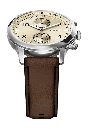 Bennett 45mm Multifunction Brown Leather Watch - Image 5