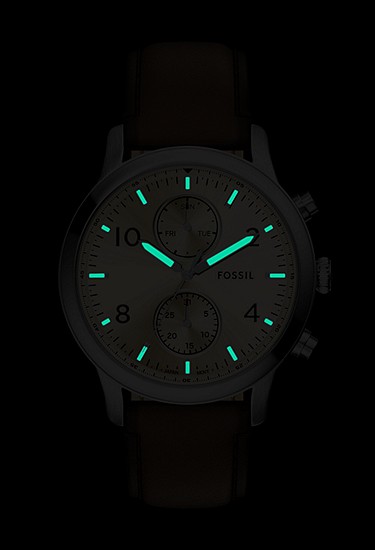 Bennett 45mm Multifunction Brown Leather Watch - Image 7
