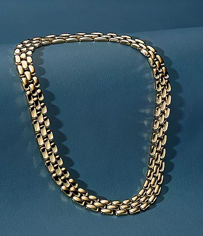 Arden Watch Links Gold-Tone Stainless Steel Chain Necklace - Image 6