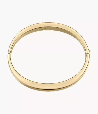 Ellis Domed Collection Gold-Tone Stainless Steel Bangle Bracelet