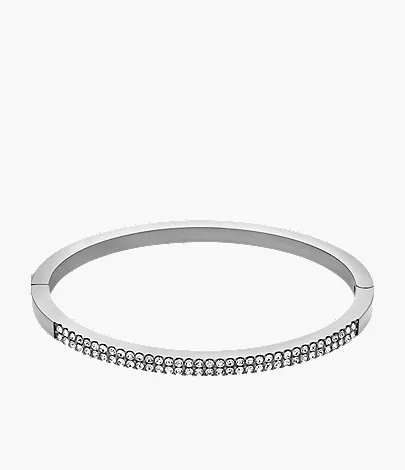 Ellis Pav?? Glitz Stainless Steel Bangle Bracelet