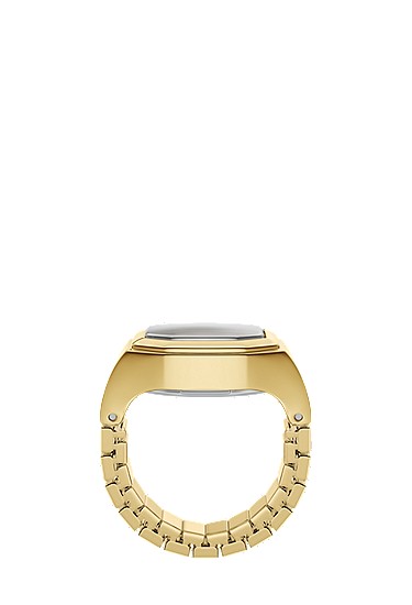 Harlow Watch Ring 17mm Two-Hand Gold-Tone Stainless Steel - Image 8