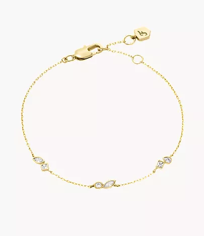 Ellis Toi Et Moi Gold-Tone Brass Station Bracelet