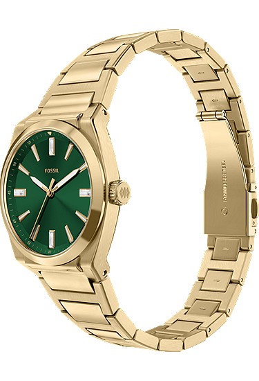Everett 27mm Three-Hand Gold-Tone Stainless Steel Watch - Image 7