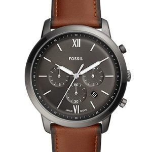 Neutra 44mm Chronograph Amber Leather Watch