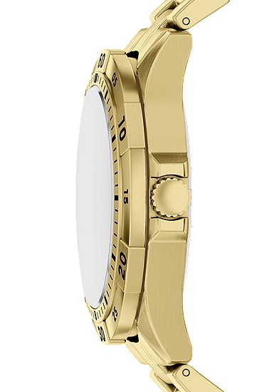 Garrett 44mm Multifunction Gold-Tone Stainless Steel Watch - Image 4