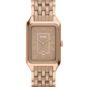 Raquel 26mm Three-Hand Date Rose Gold-Tone Stainless Steel & Salted Caramel Ceramic Watch